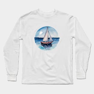 Sailboat Serenity Long Sleeve T-Shirt